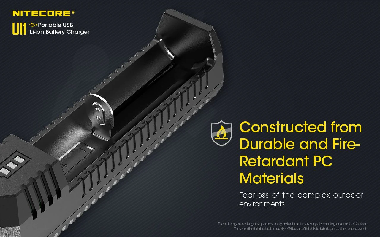 Nitecore - UI1 - Caricabatterie Universale - per Li-ion e IMR 18650, 21700, 14500 e RCR123 - Image 5