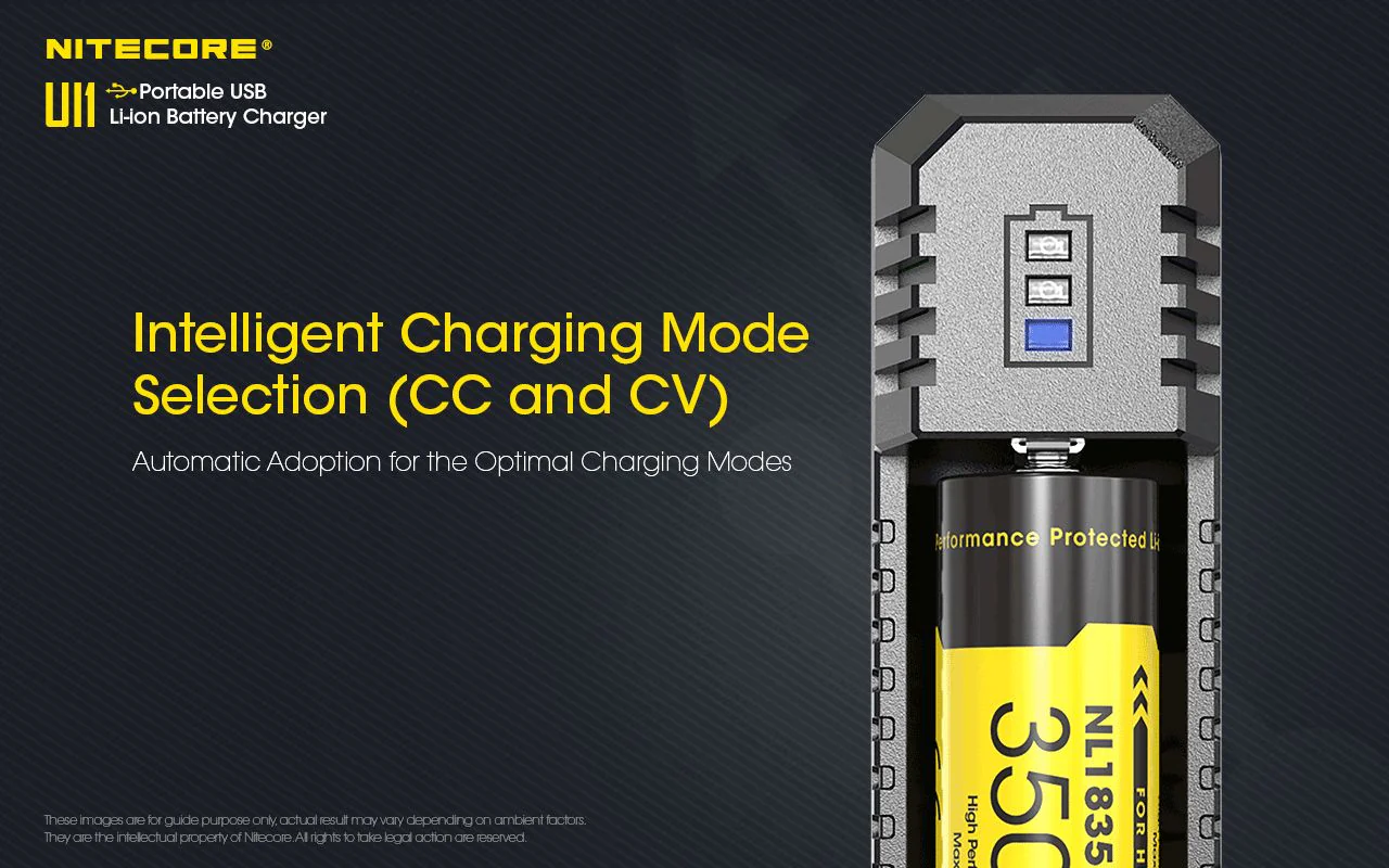 Nitecore - UI1 - Caricabatterie Universale - per Li-ion e IMR 18650, 21700, 14500 e RCR123 - Image 9
