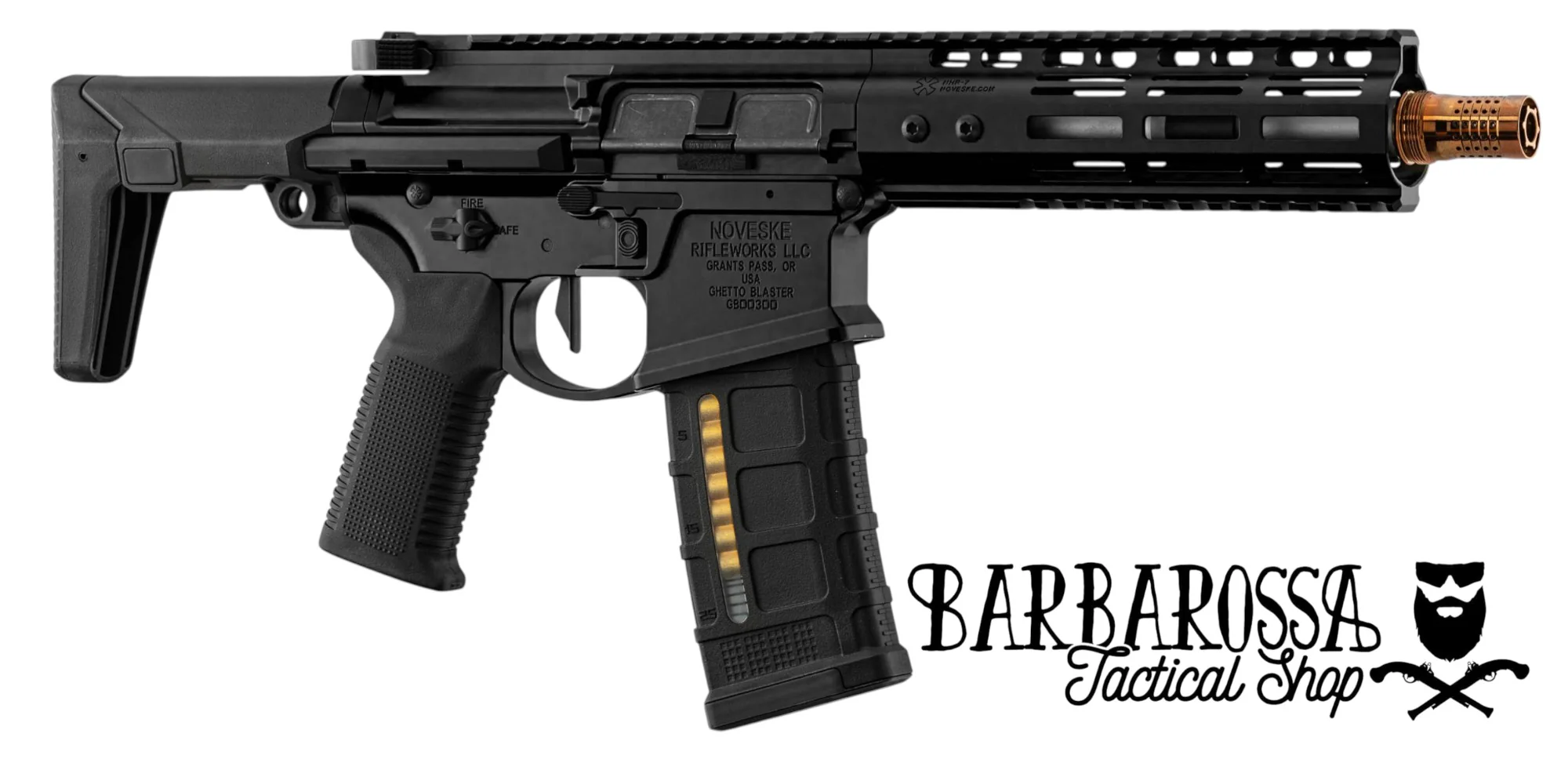 Noveske - MWS Ghetto Blaster Gas BlowBack Rifle 7 inch - Black - Image 2