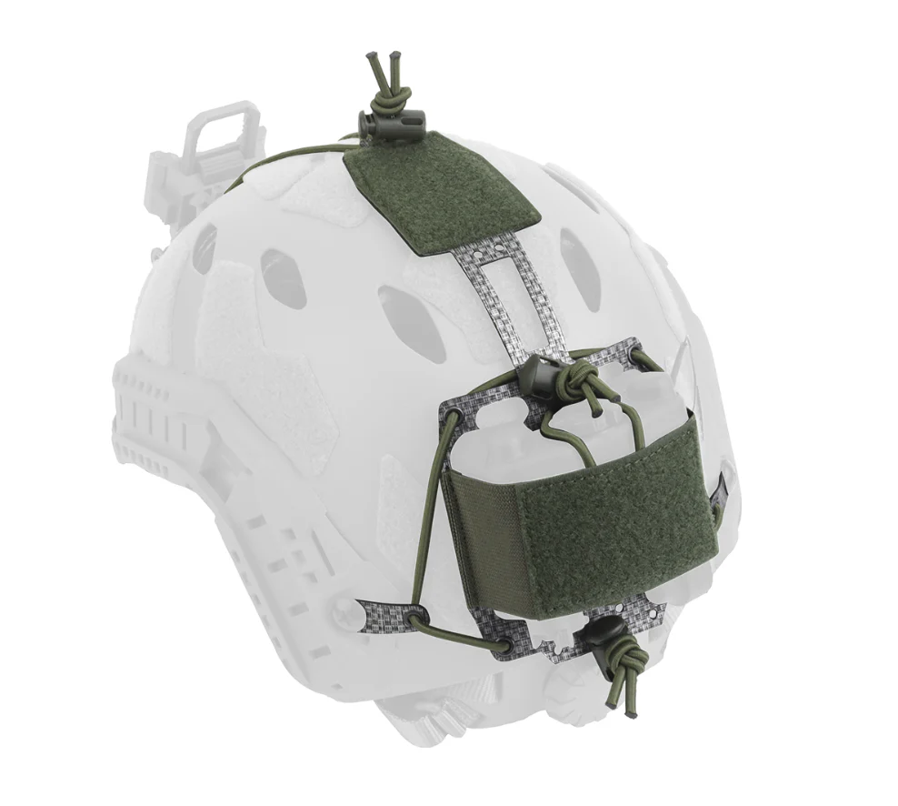 NVG battery pouch for Wosport Bridge type helmet Lightweight - Black - Image 3