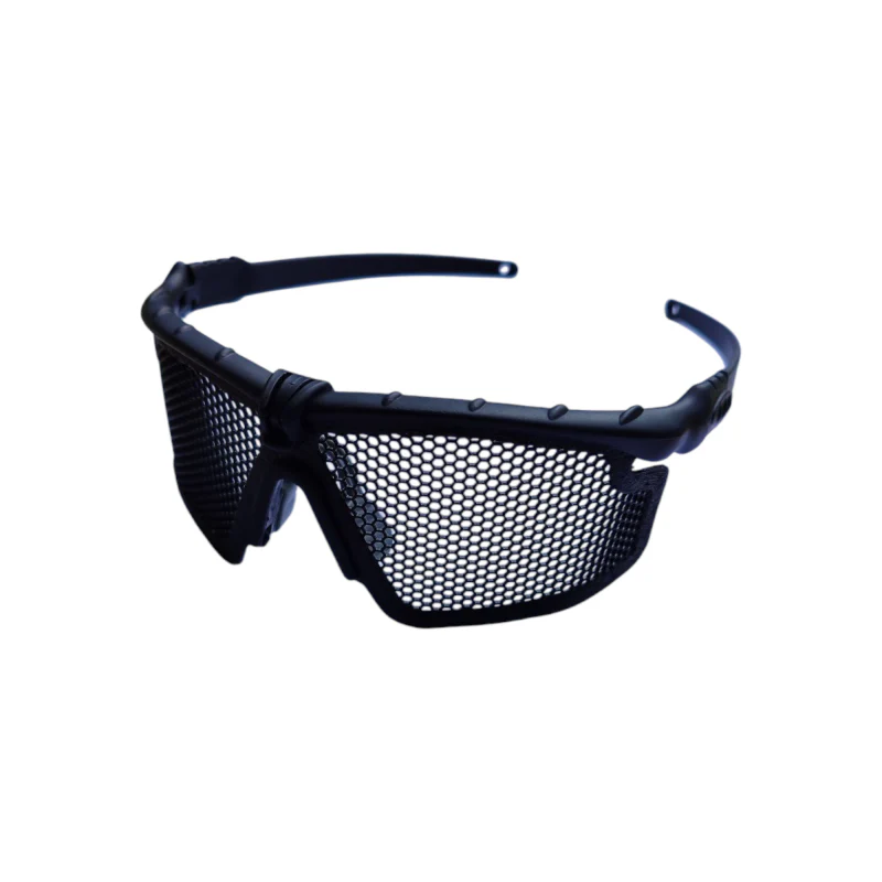 OCCHIALI wosport MA-69 LENTE TRASPARENTE + lente HAMMER rete - frame BLACK - Image 2