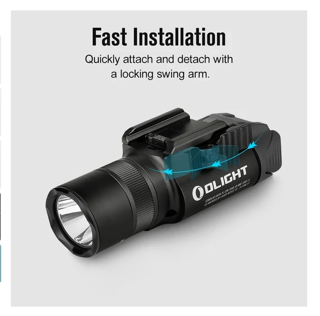 Olight - Baldr Pro R Rechargeable Tactical Light with Green Laser - Image 4
