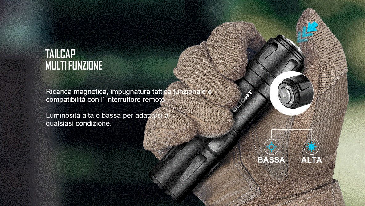 Olight Odin Mini Torcia Tattica 1250 Lumen | Supporto M-LOK Incluso - Image 9