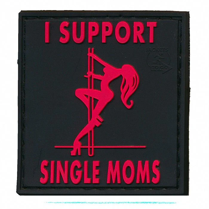 Patch I Support Single Mom - Red
