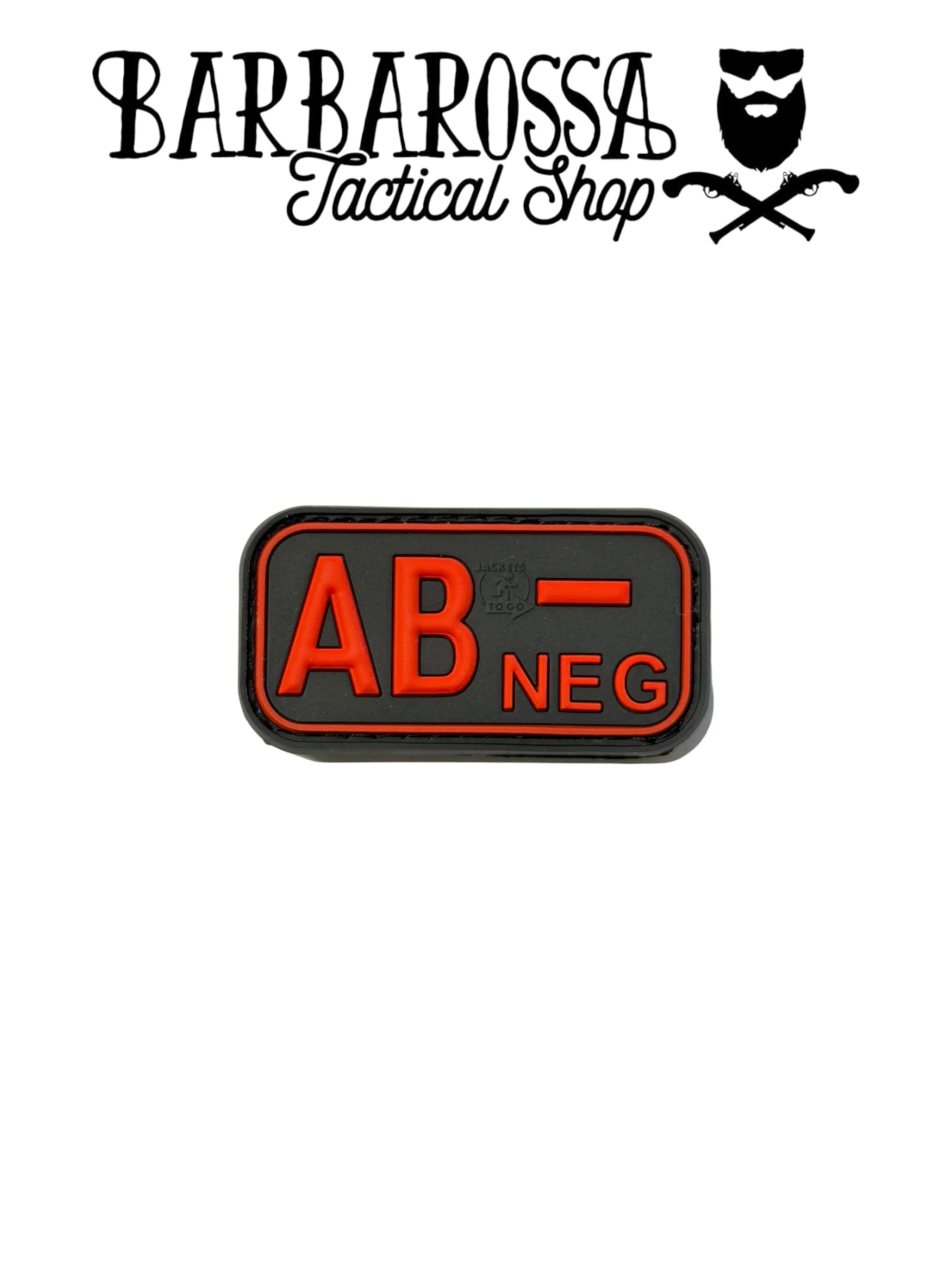 Patch Gruppo Sanguigno AB- Black/Red