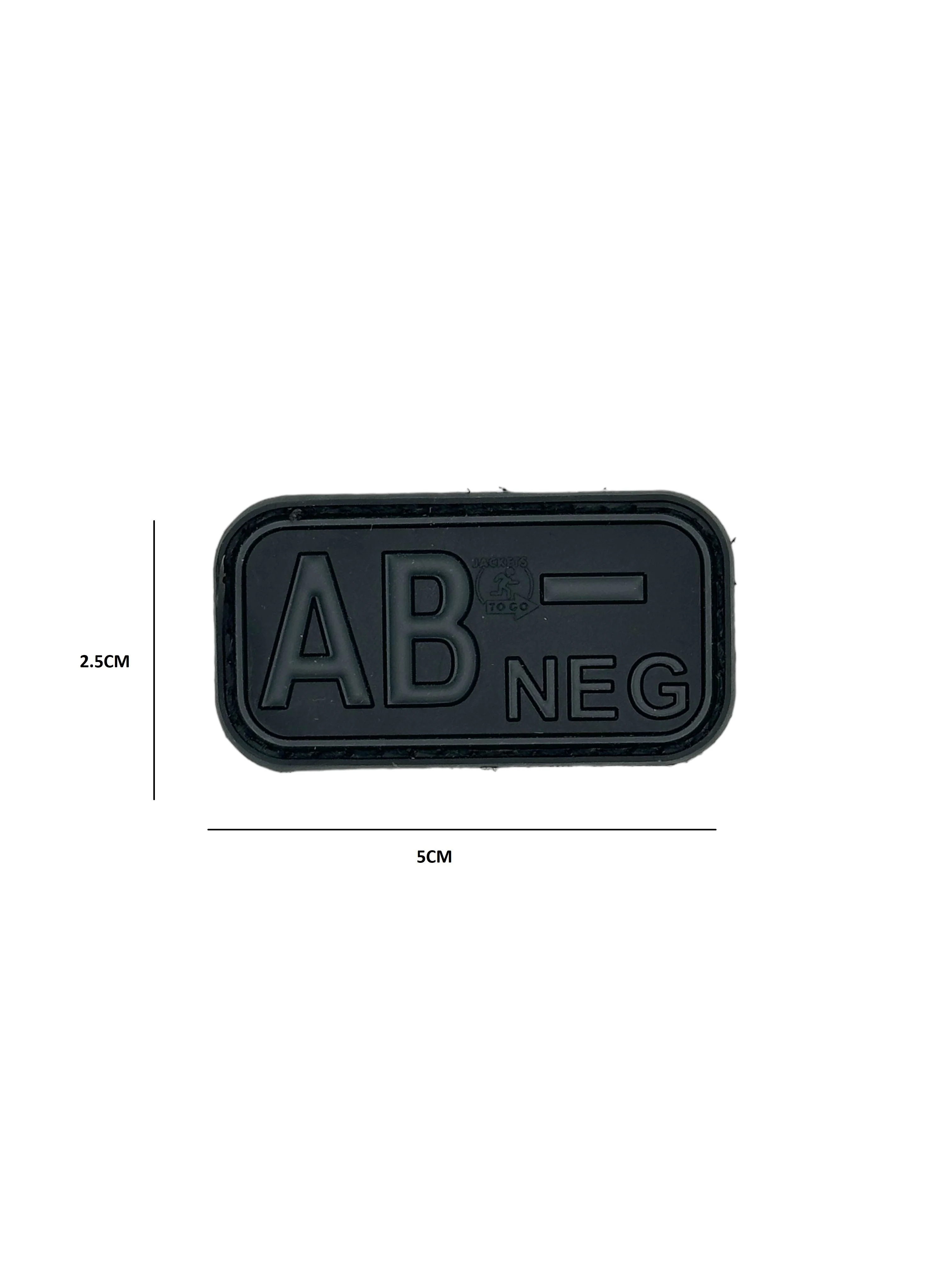 Patch Gruppo Sanguigno AB- Grey