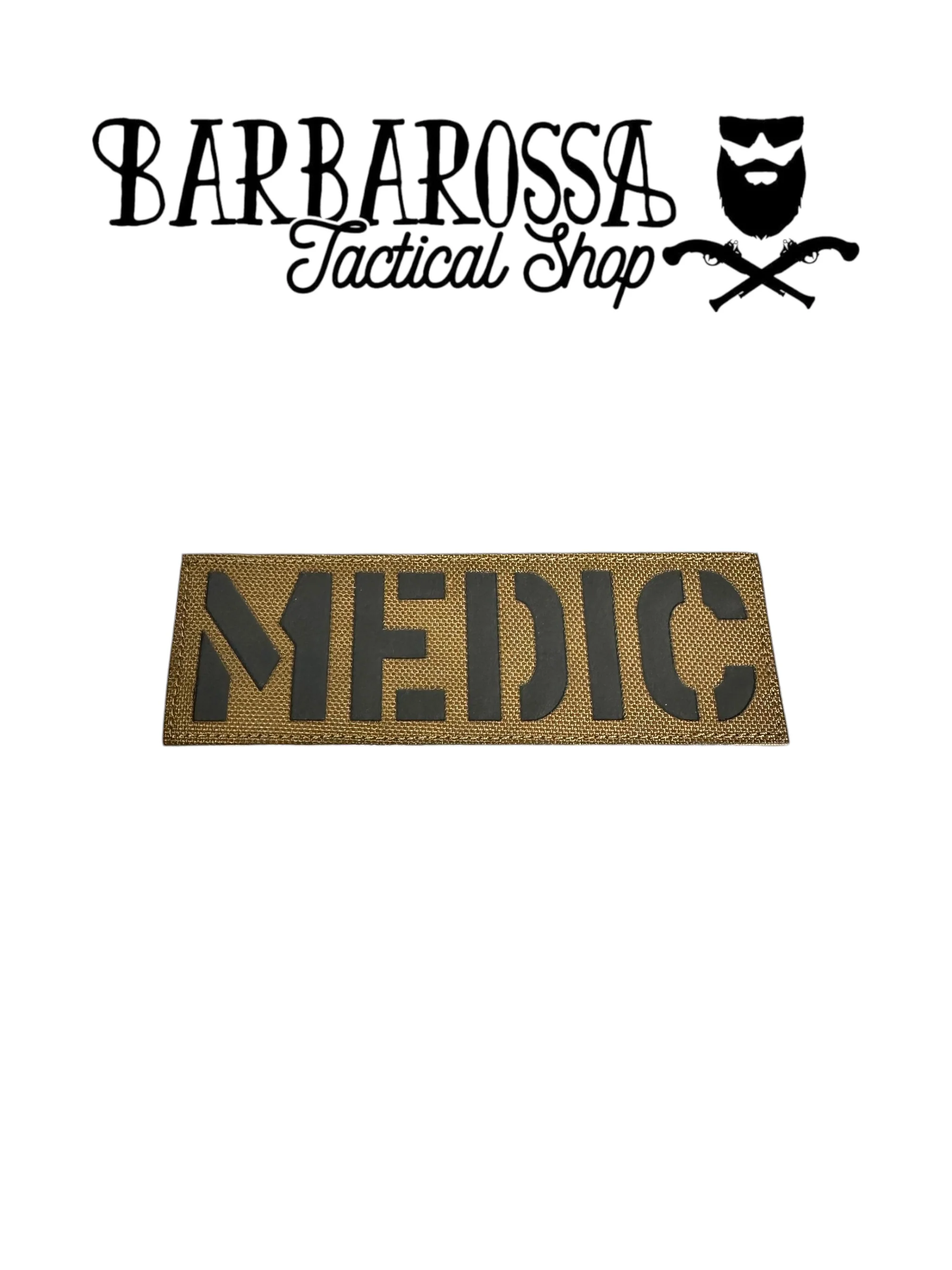 Patch Laser Cut MEDIC Large - Coyote