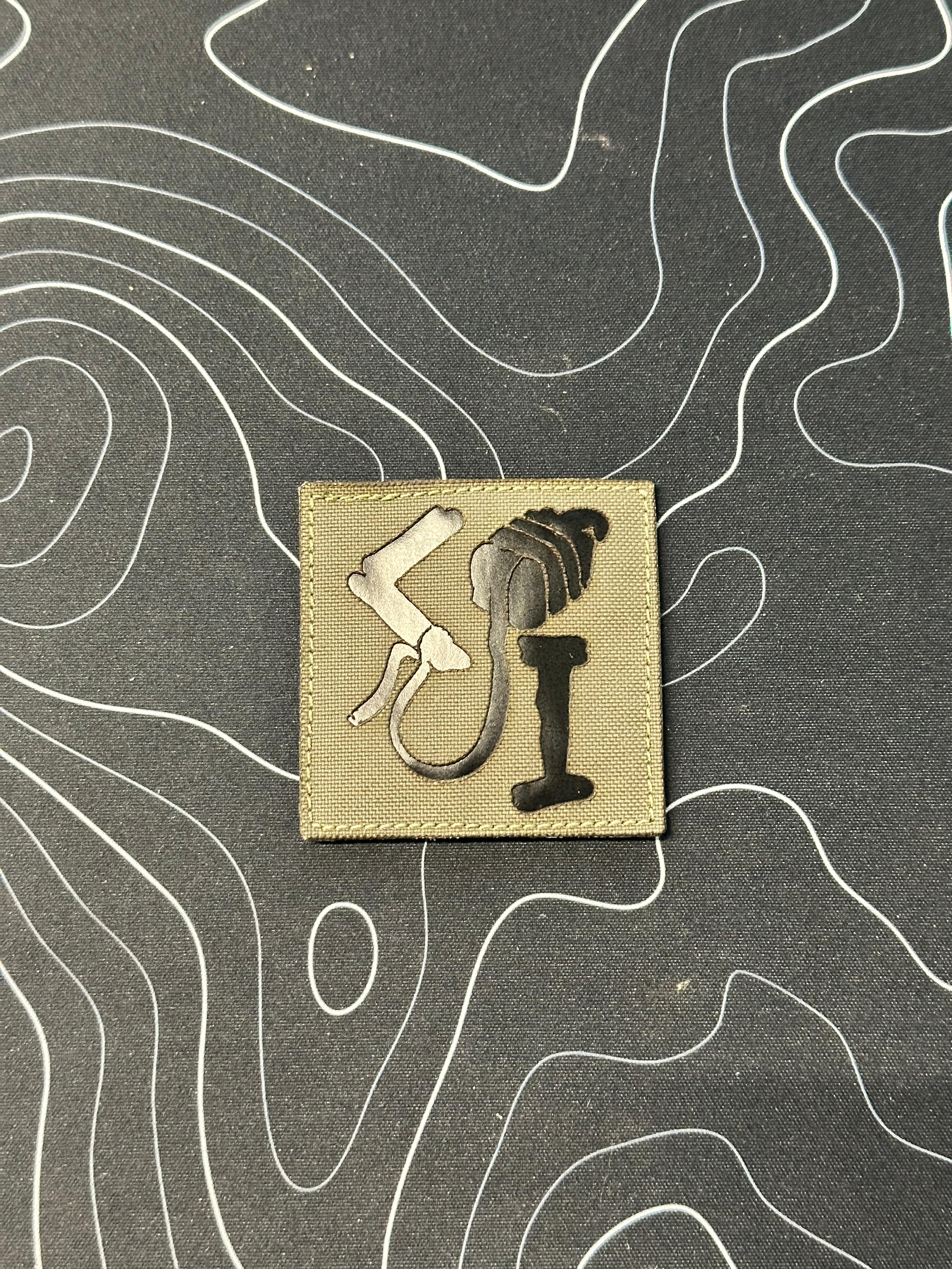 Patch Laser Cut Small Counter Ignorance - Ranger Green