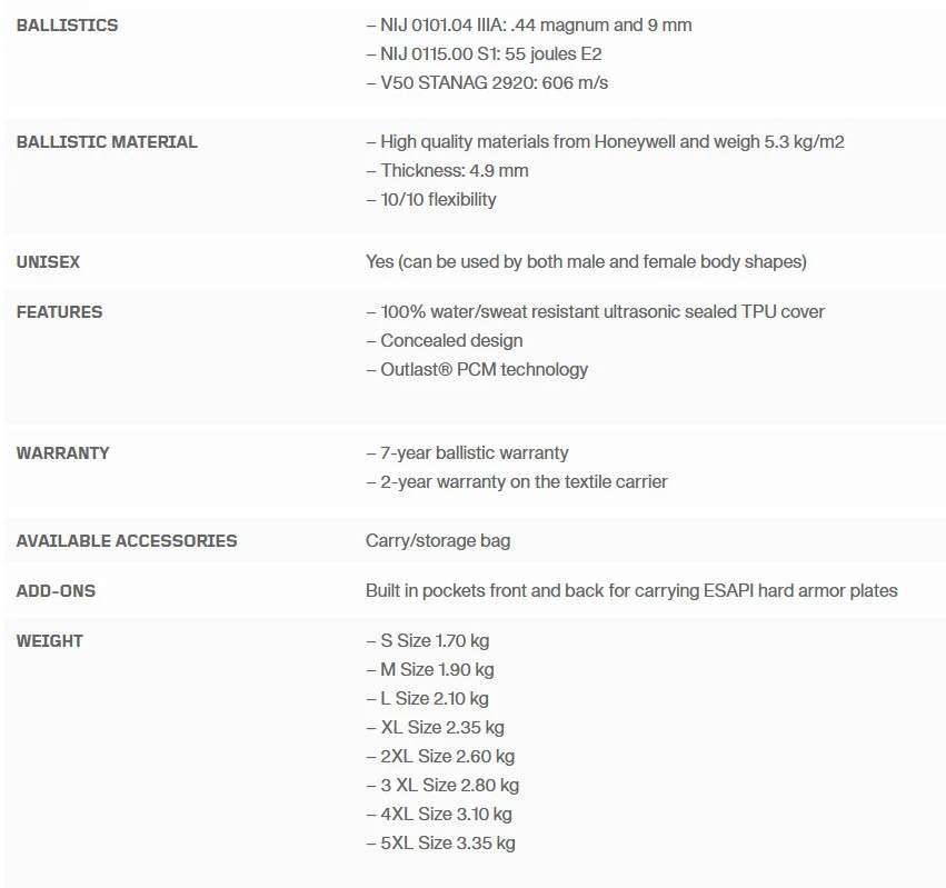 PGD - DELTA Bulletproof Vest IIIA + 55J - Image 9