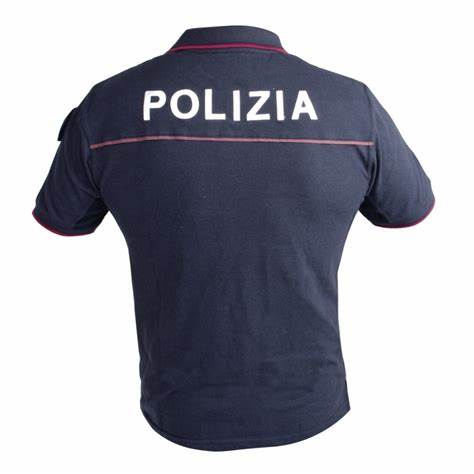 Polo Polizia Di Stato Completa di Ricami 100% Poliestere - Image 2