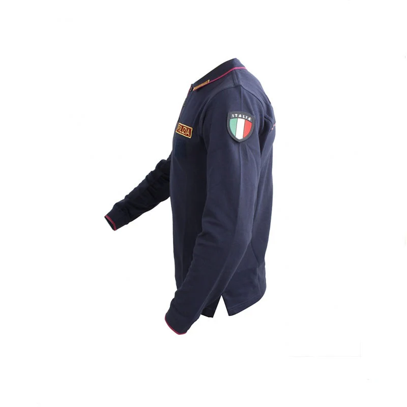 Polo Polizia Di Stato Completa di Ricami con Manica Lunga - Image 4