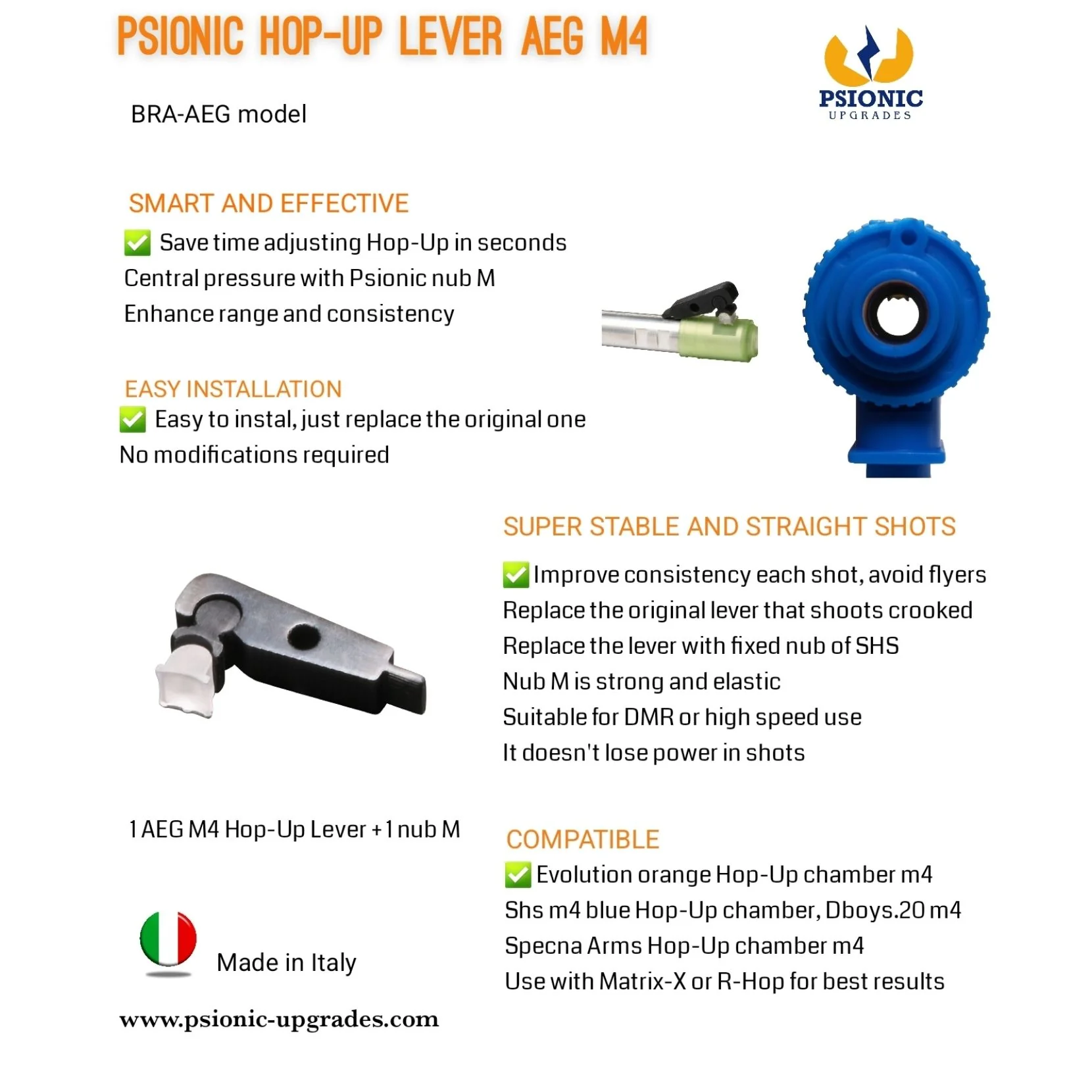 Psionic AEG Hop-Up, Leveraggio e pressore - Image 2