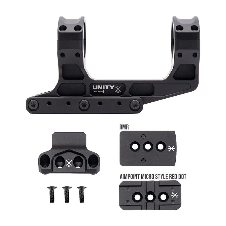 PTS Unity Tactical - FAST LPVO Optics Mount Set - Black - Image 2