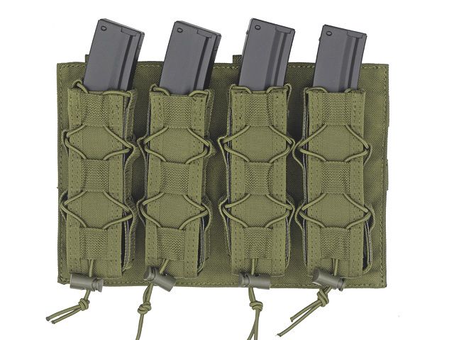 Quadrupla Porta Caricatori da MP5/SMG Molle - OD
