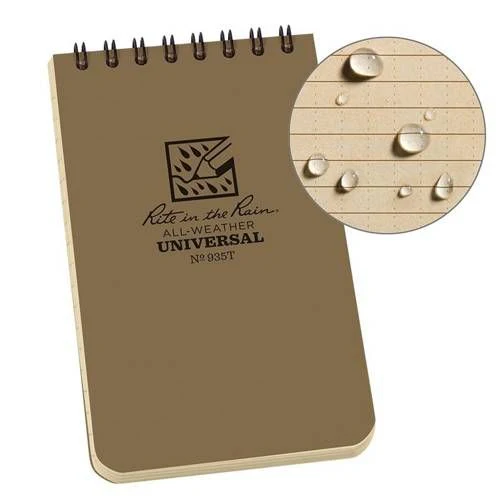 Rite in the Rain - All-Weather Notebook - 3 x 5" - Tan - Image 3