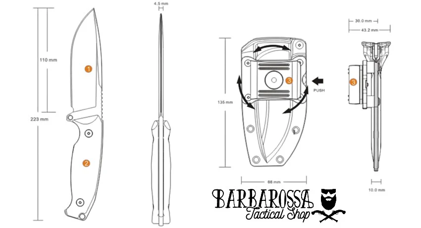 RUIKE - Jager F118 Fixed Blade Knife - Image 4