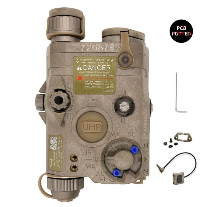 SomoGear PEQ-15 IR Laser Illuminator UHP Full Power with PCB Potting - Tan/Red