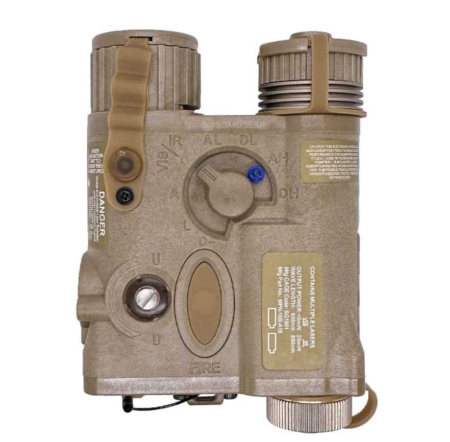 SomoGear PEQ-16B Airsoft Aiming IR Laser Flashlight - Tan/Green