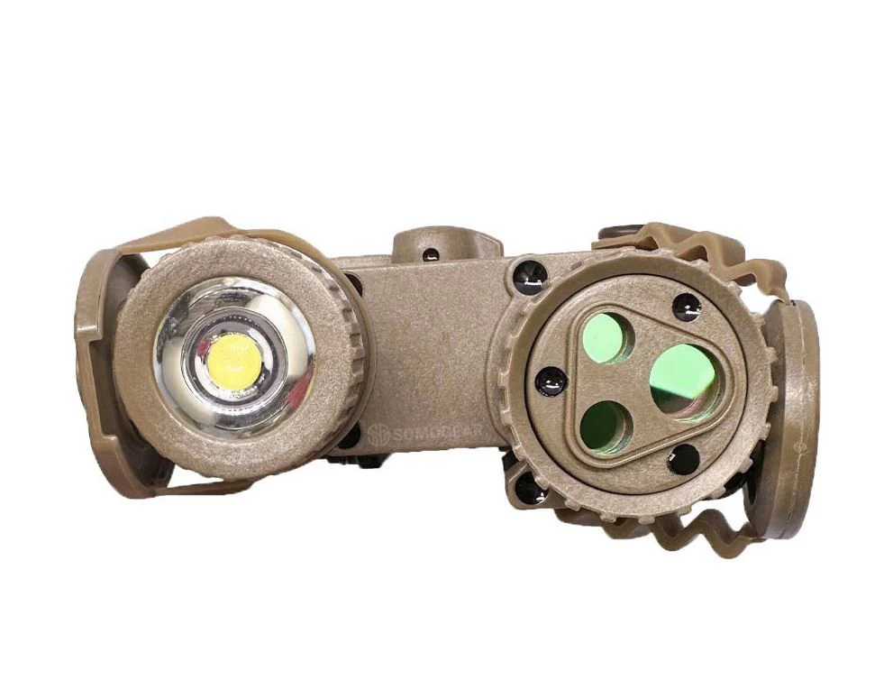 SomoGear PEQ-16B Airsoft Aiming IR Laser Flashlight - Tan/Green - Image 5