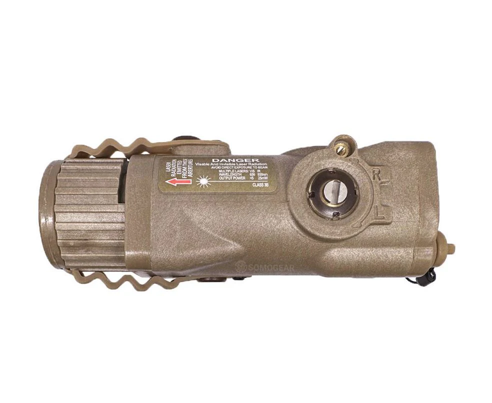 SomoGear PEQ-16B Airsoft Aiming IR Laser Flashlight - Tan/Red - Image 3