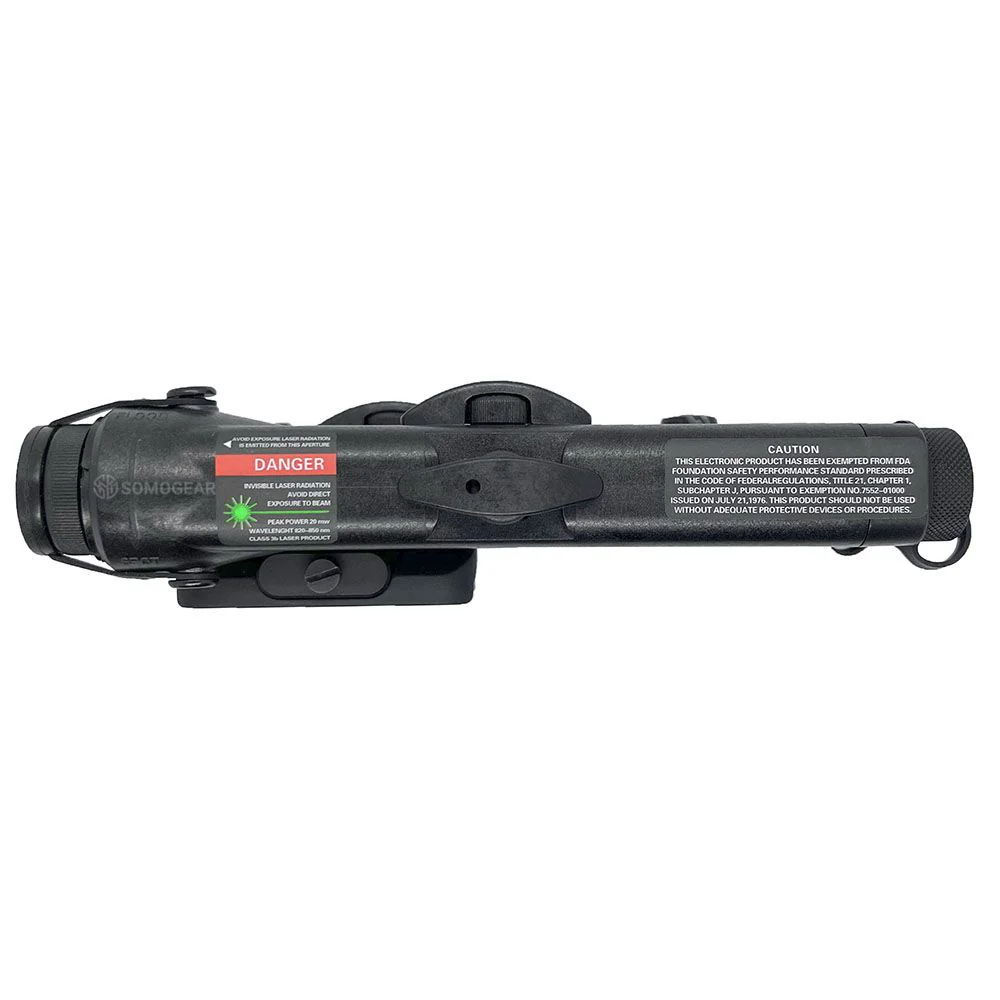 SomoGear PEQ-2A Old School Visible Laser Flashlight - Black/Green - Image 3