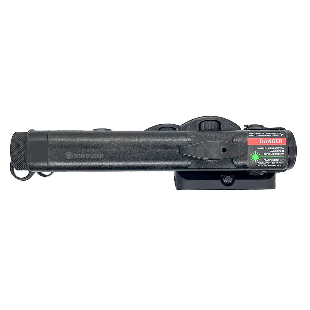 SomoGear PEQ-2A Old School Visible Laser Flashlight - Black/Red - Image 2