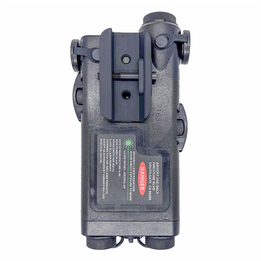 SomoGear PEQ-2A Old School Visible Laser Flashlight - Black/Red - Image 5