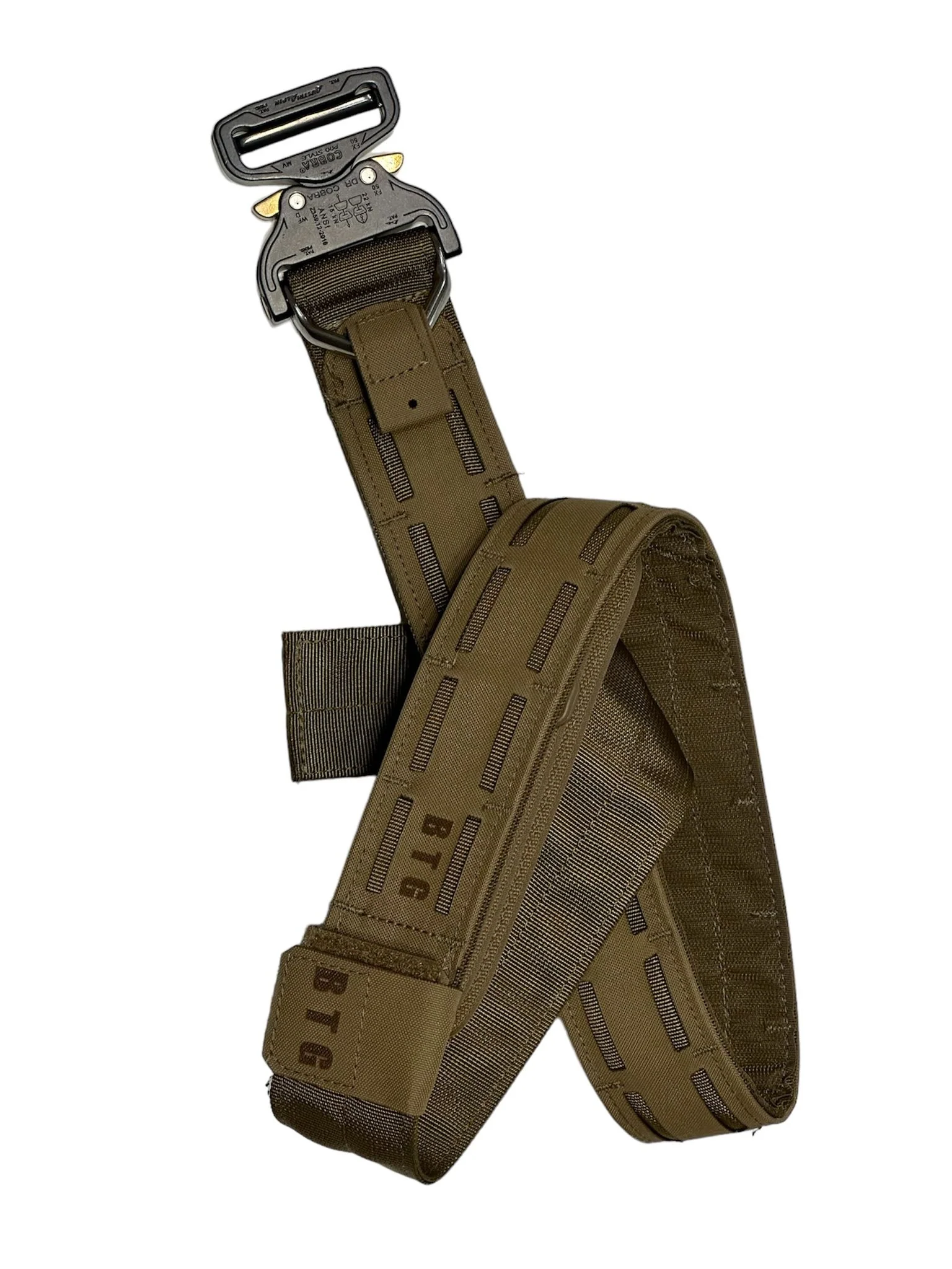 MODULAR SHOOTING BELT 2” D-ring Modular Shooting Belt Laser Cut V2 - Coyote Tan - Image 2