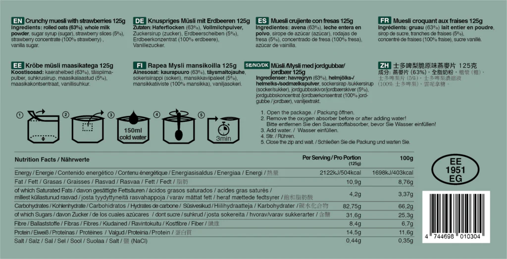 Tactical Foodpack - Crunchy Muesli with Strawberries - Image 3