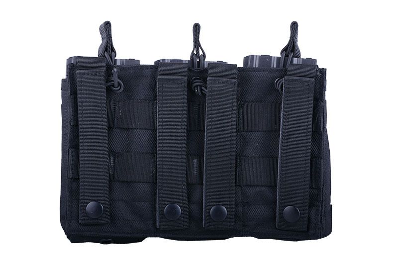 Tasca tripla porta caricatori da M4/M16 open top BLACK - Image 2