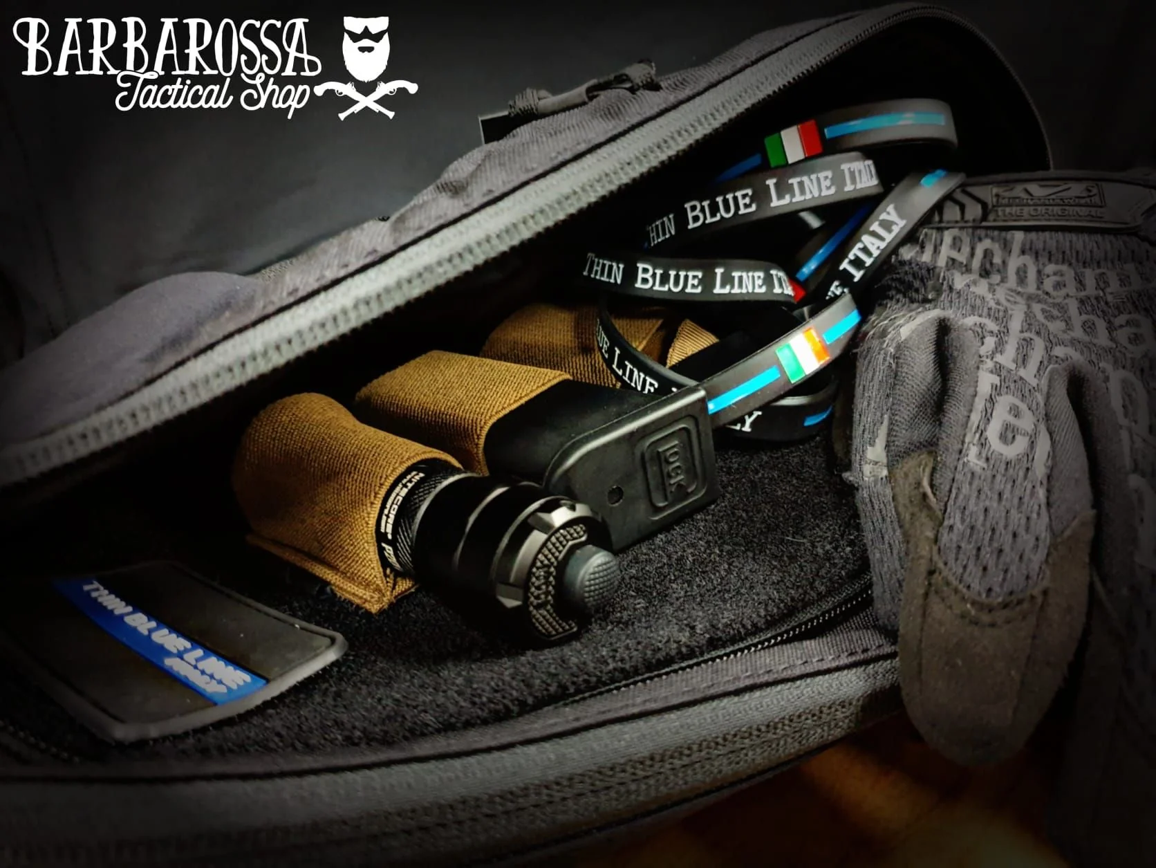 Thin Blue Line - Braccialetto silicone - Image 5