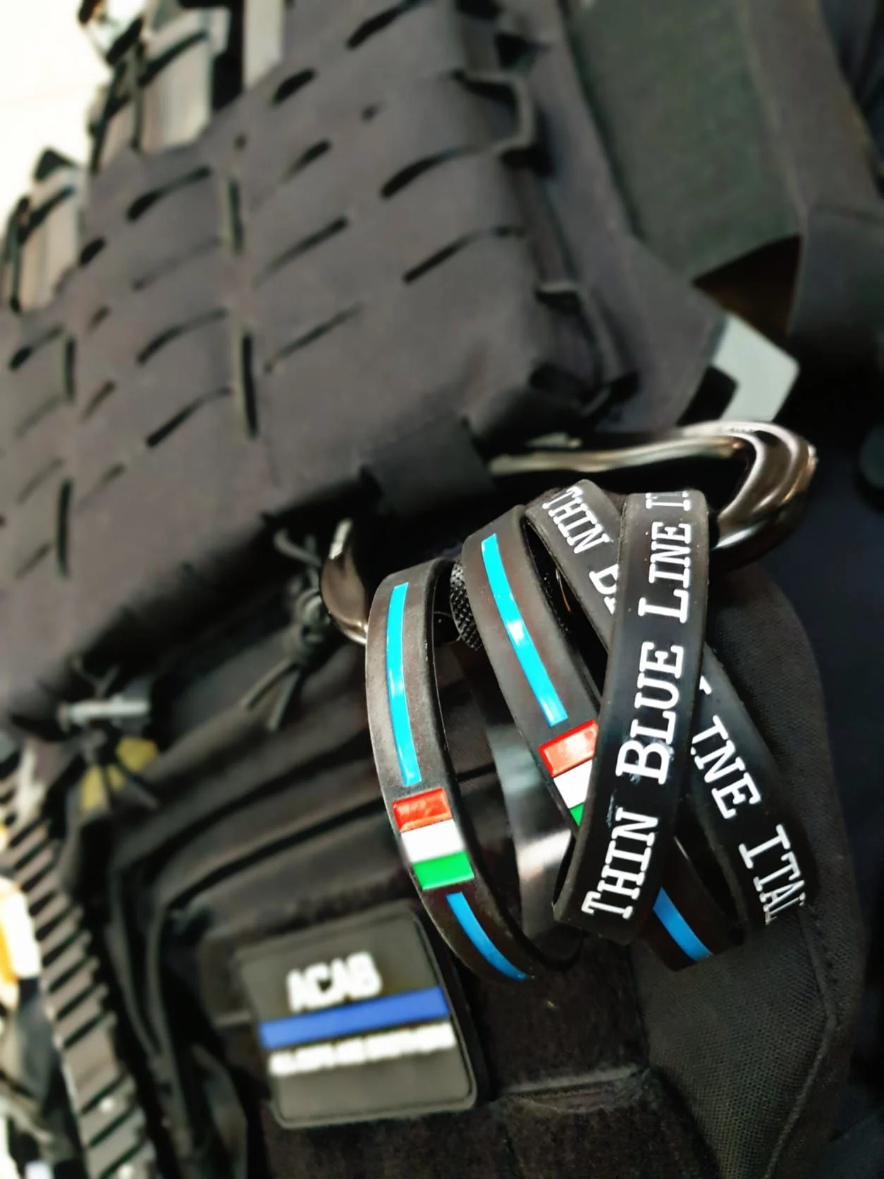 Thin Blue Line - Braccialetto silicone - Image 6