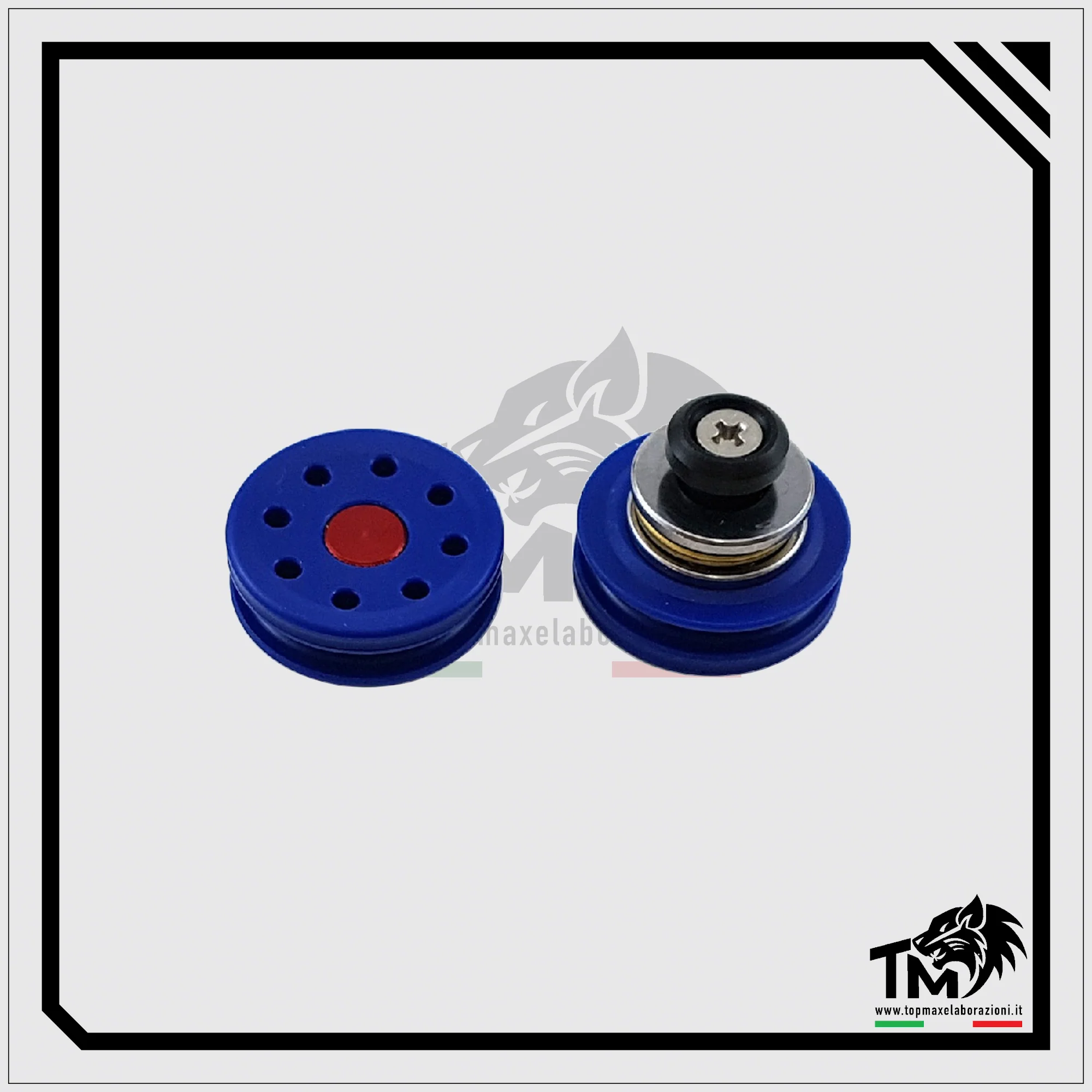 Top Max - Testa Pistone BluePower con Fori Radiali in Delrin - High Rof - Canne Corte - Image 2