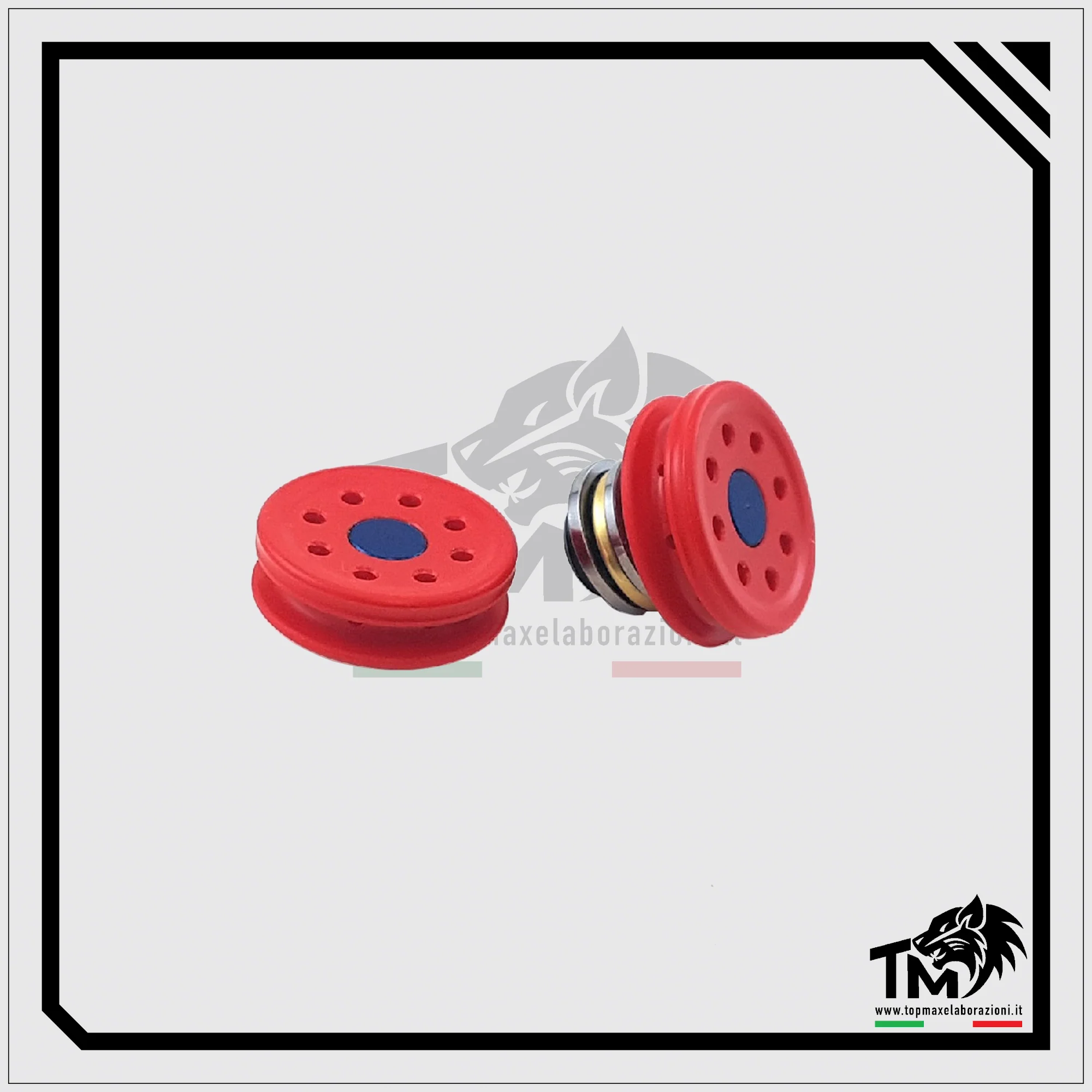 Top Max - Testa Pistone RedPower con Fori Radiali in Derlin - High Rof