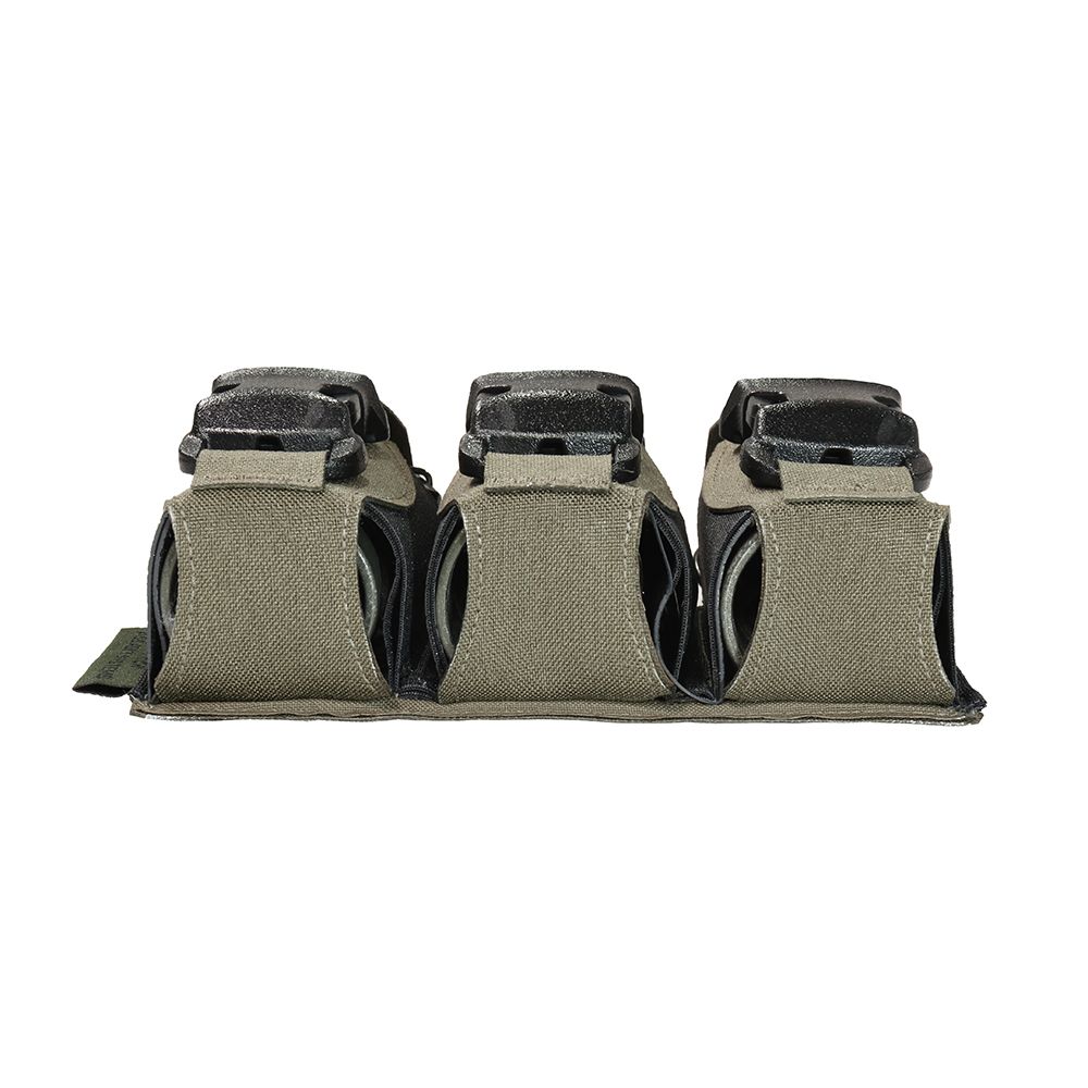 Warrior Laser Cut Triple 40mm Flash Bang Pouch – Ranger Green - Image 4