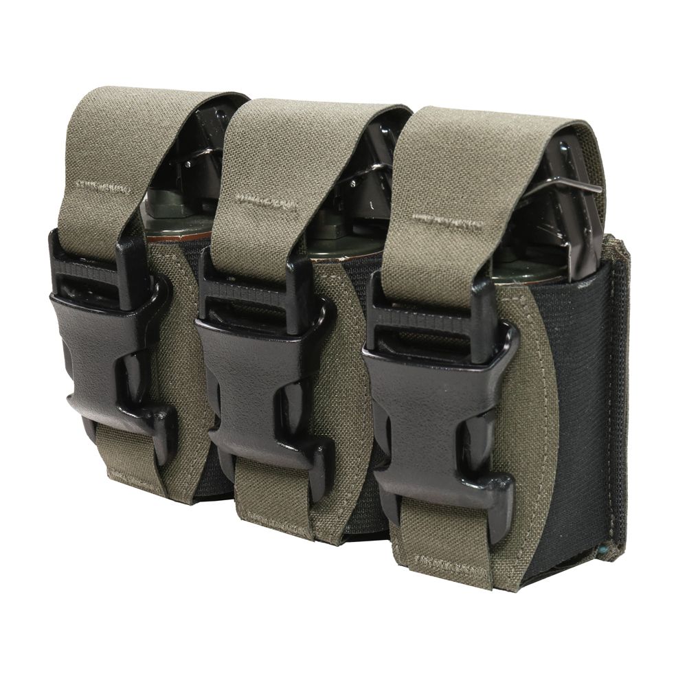 Warrior Laser Cut Triple 40mm Flash Bang Pouch – Ranger Green - Image 5