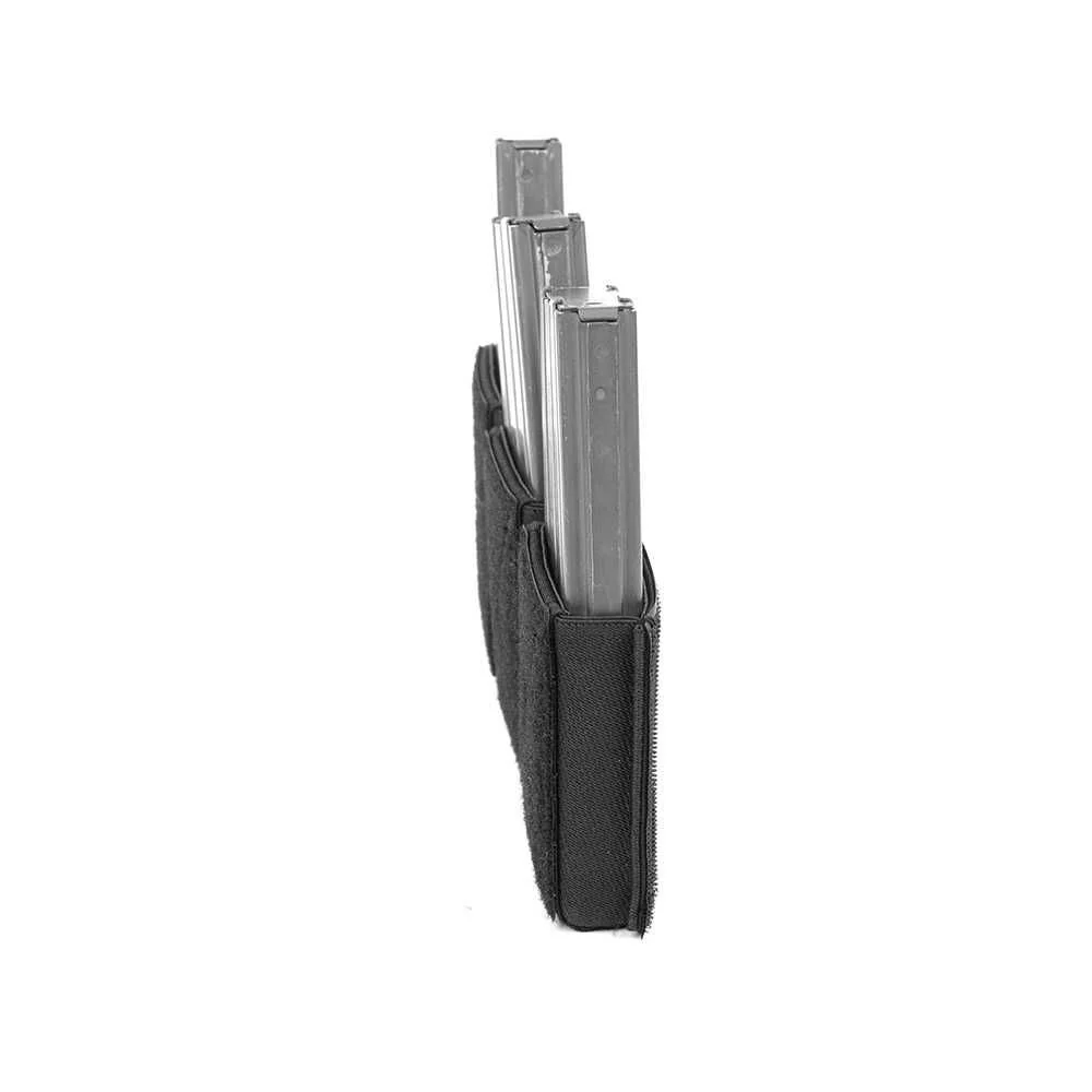 Triple Velcro Mag Pouch for 5.56mm Mags. - Black - Image 3