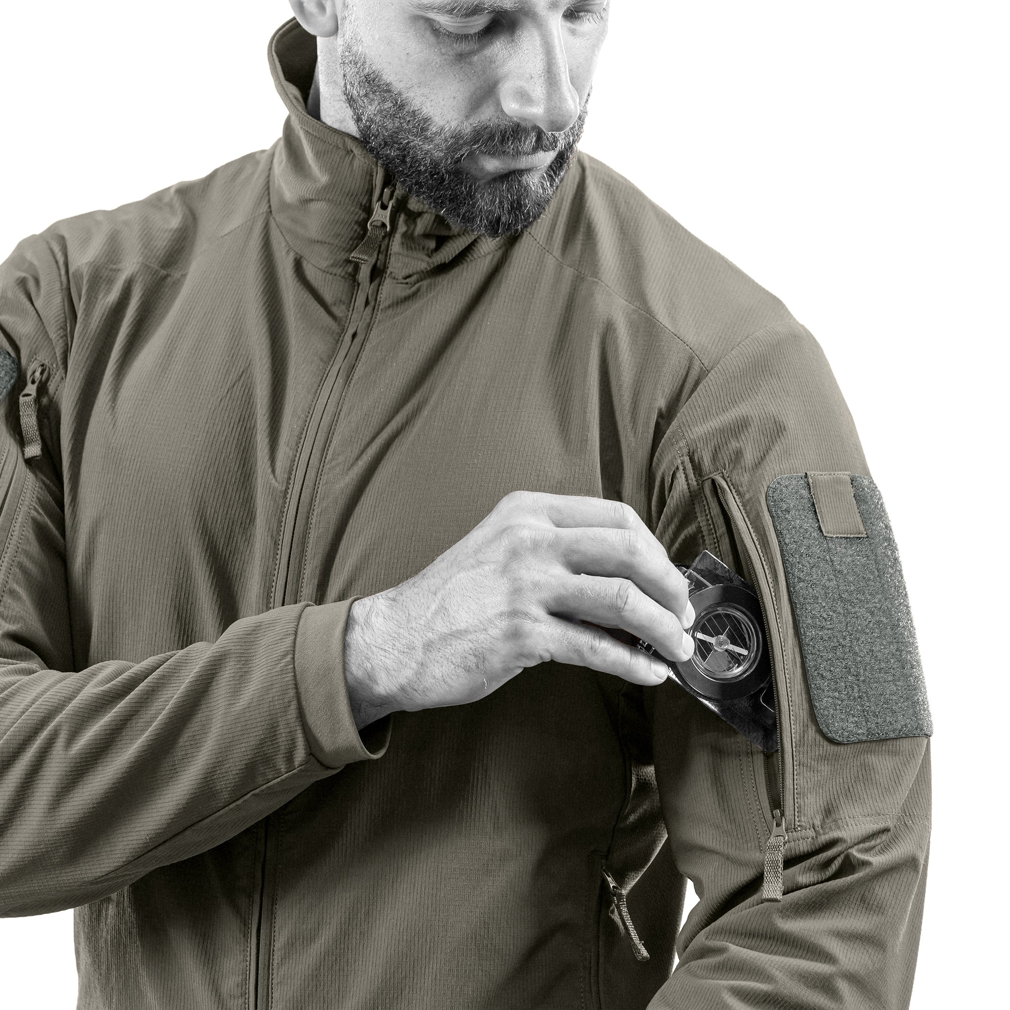 UF PRO - Hunter FZ Gen.3 Tactical Softshell Jacket - Brown Grey - Image 6