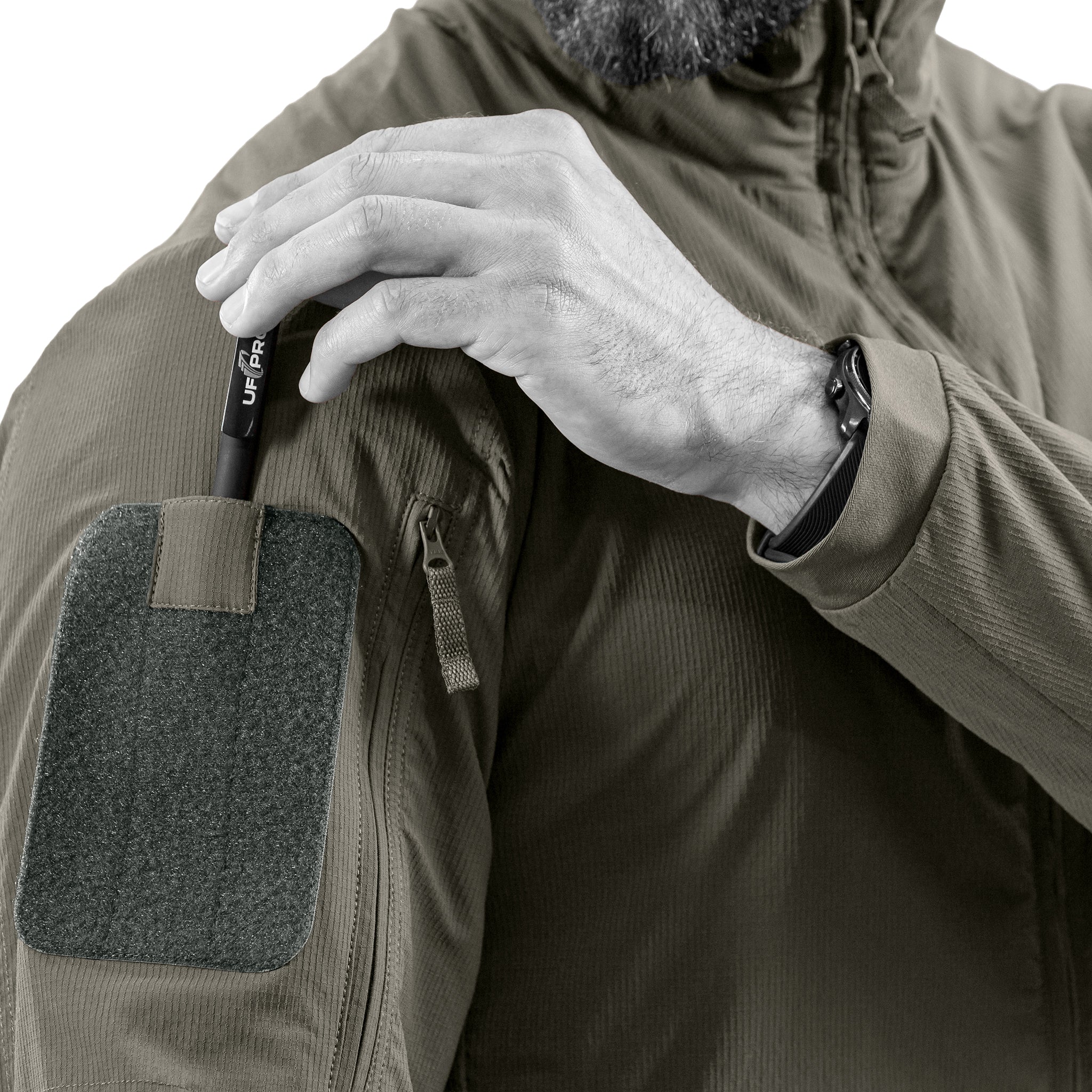 UF PRO - Hunter FZ Gen.3 Tactical Softshell Jacket - Brown Grey - Image 7