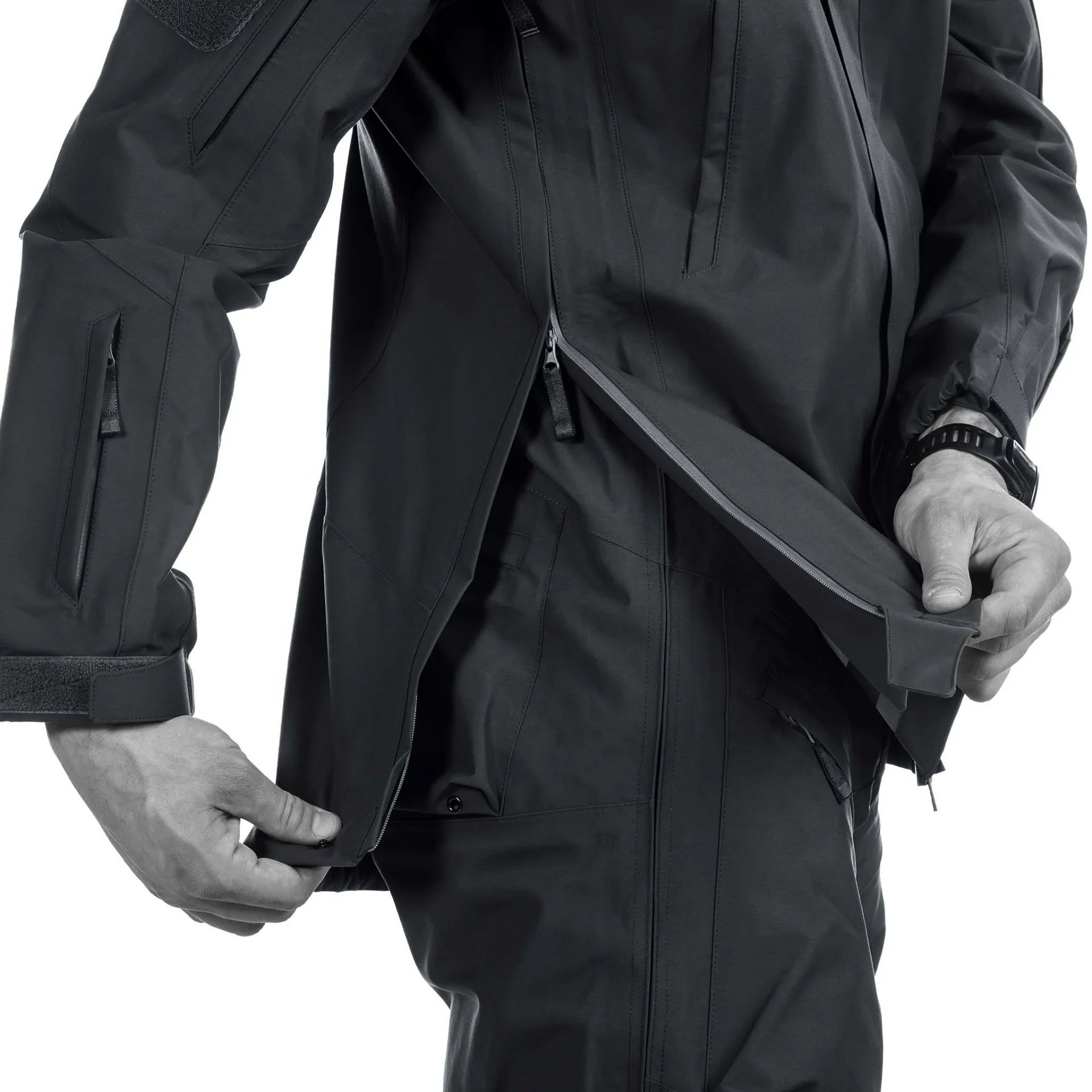 UF PRO - Monsoon XT Gen.2 Tactical Rain Jacket - Black - Image 4