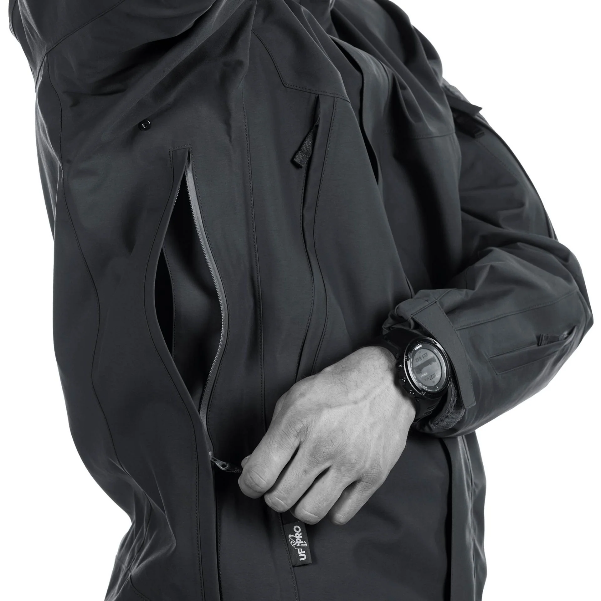 UF PRO - Monsoon XT Gen.2 Tactical Rain Jacket - Black - Image 5