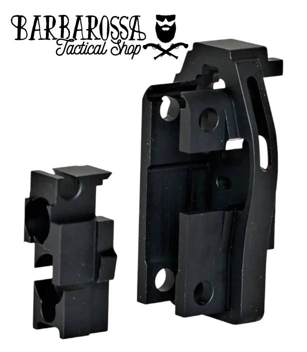 VFC MP7 GBB V2 Aluminum Metal Backplate End Plate Assembly with steel Stock Latches - Image 3