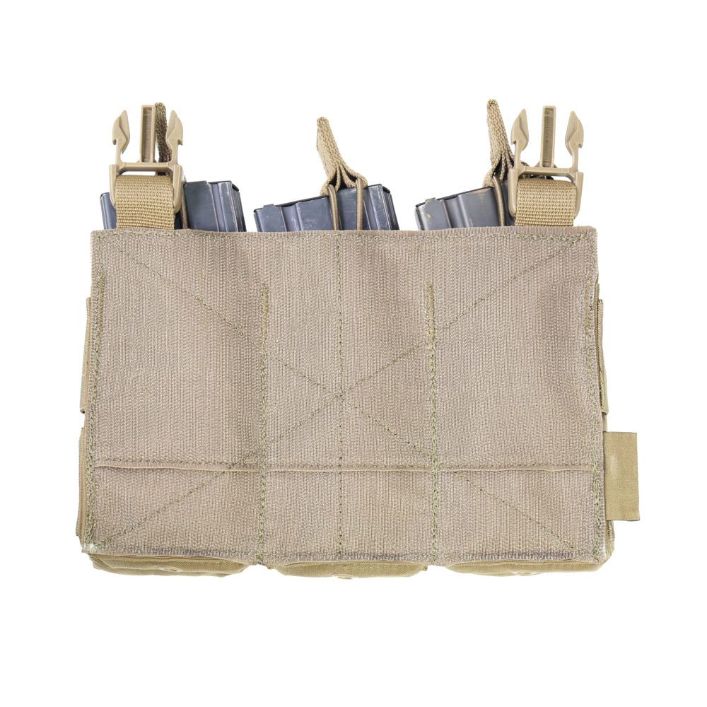 Warrior Detachable Front Panel MK1 (3x 5.56 Mag Pouches and 2 Utility Pouches) - Coyote Tan - Image 6