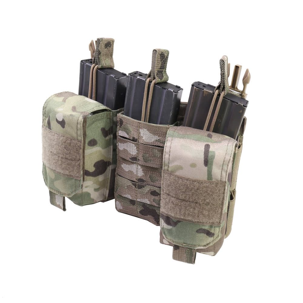 Warrior Detachable Front Panel MK1 (3x 5.56 Mag Pouches and 2 Utility Pouches) Multicam - Image 3