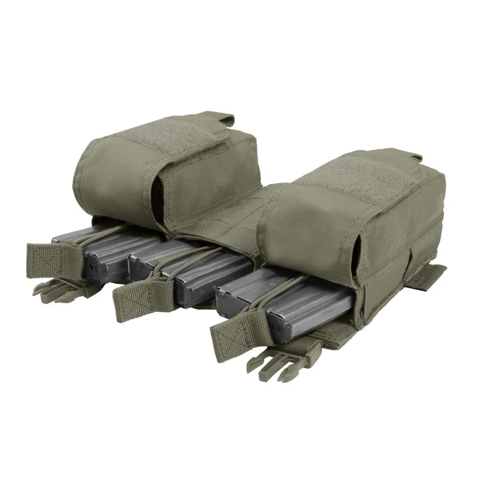 Warrior Detachable Front Panel MK1 (3x 5.56 Mag Pouches and 2 Utility Pouches) - Ranger Green - Image 2