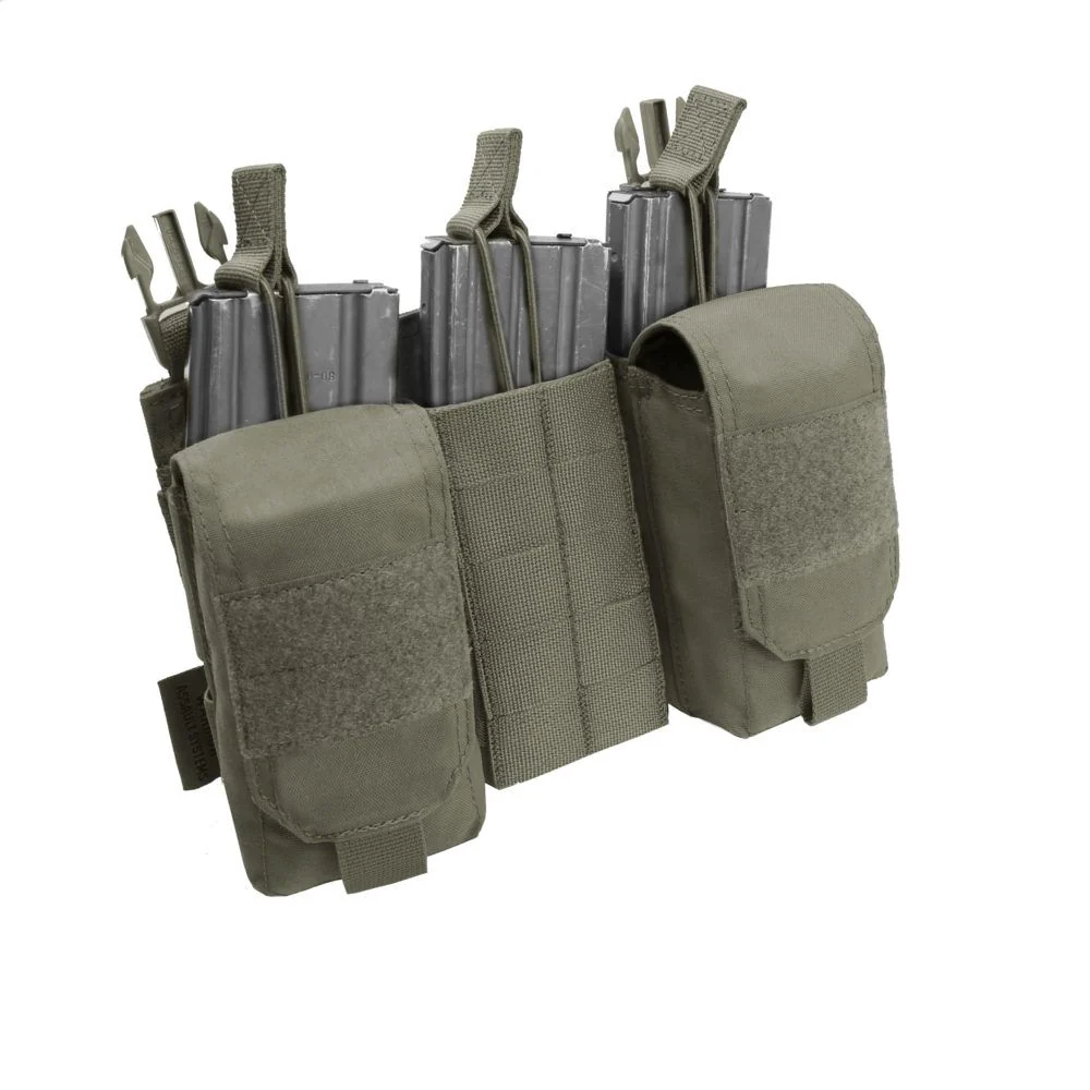 Warrior Detachable Front Panel MK1 (3x 5.56 Mag Pouches and 2 Utility Pouches) - Ranger Green - Image 3