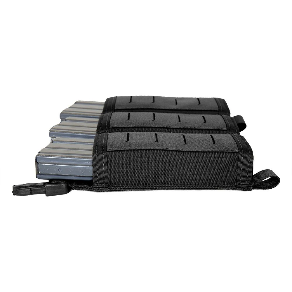 Warrior Laser Cut Detachable Triple Snap Mag Panel – Black - Image 4