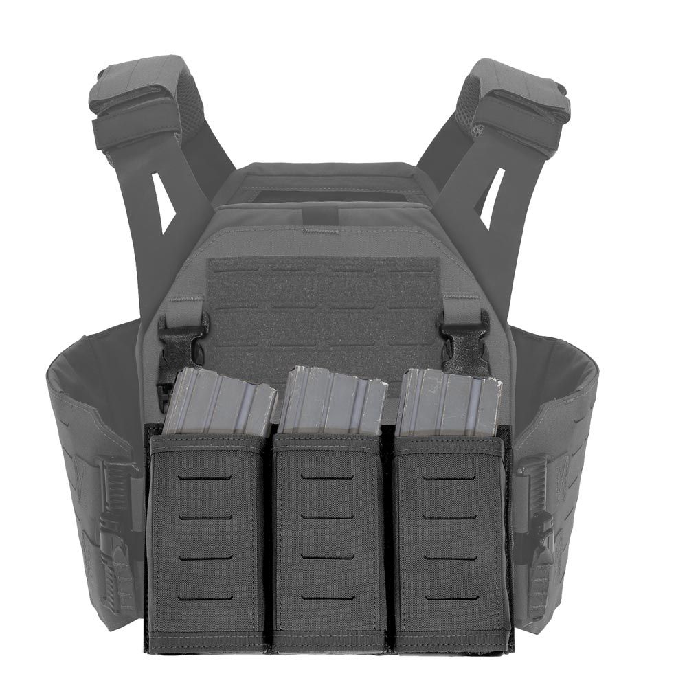 Warrior Laser Cut Detachable Triple Snap Mag Panel – Black - Image 7