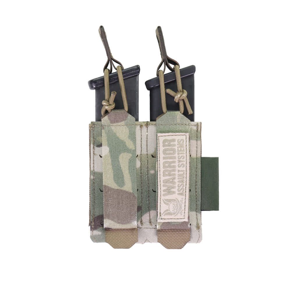Warrior Laser Cut Double Bungee Pistol Pouch - MultiCam - Image 2