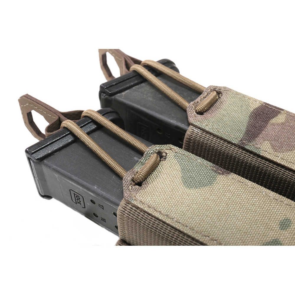 Warrior Laser Cut Double Bungee Pistol Pouch - MultiCam - Image 4